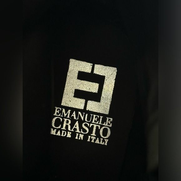 NEW Emanuele Crasto Women’s Double Buckle Moto  Black Leather Boots Size 8 / 39 - Picture 8 of 12